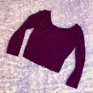 Forever 21 size small polka dot crop top